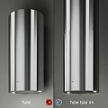 Sleek Modern Kitchen Featuring Two Silver Cylindrical Metallic Kitchenware With Shiny Surface 3d model