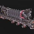 Vintage Steam Train With Intricate Mechanical Design And Industrial Metal Parts