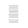 White Decorative Architectural Components With Various Styles For Interior Use