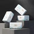 E-commerce Display Booth Showcasing Danyasi Soft Tissues With Floral Rabbit Packaging