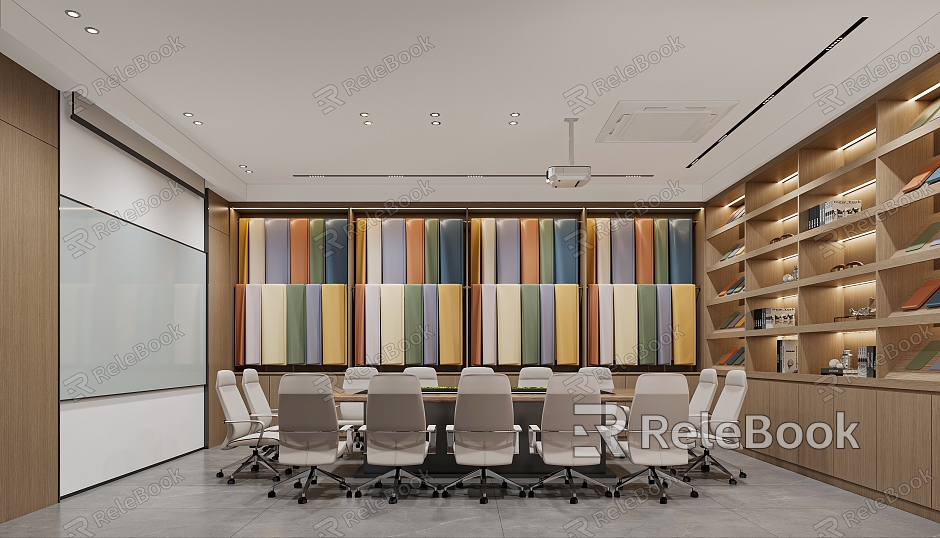 Modern Meeting Room Leather Showroom Meeting Room model