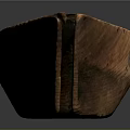 Handcrafted Wooden Boat With Simple Design And Natural Wood Texture For Traditional Water Transport