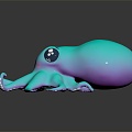 Modern Octopus Cuttlefish Octopus Squid 3d model