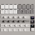 Mobile socket intelligent control panel 3d model