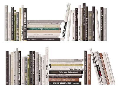 Various Books And Magazines With Diverse Cover Designs Arranged Neatly In Stack 3d model