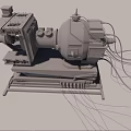 Modern engine planetary engine 3d model