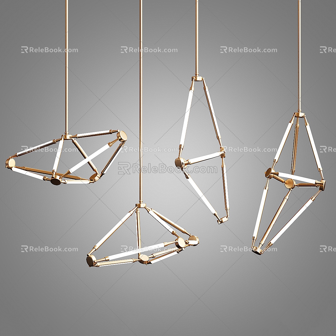 Sculptural lighting by Bec Brittain 3d model