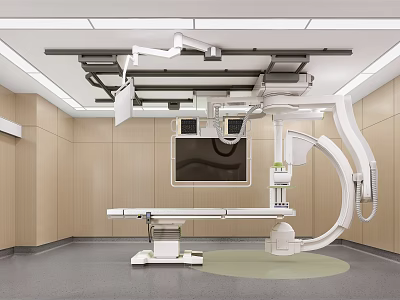 Hospital Outpatient Clinic With Advanced Medical Equipment 3d model
