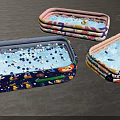 Colorful Patterned Inflatable Pools With Bubbles And Playful Designs For Kids