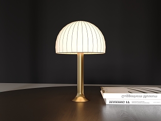 Light Luxury Table Lamp Mushroom Lamp Metal Table Lamp 3d model