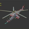 Military Transport Helicopter 3D Model Featuring Light Blue Body Main Rotor Tail Rotor And Cockpit