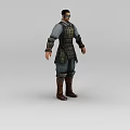 Game Chibi Anime Game Figure Man Warrior 3d model