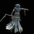Death Scarecrow Sickle 3d model