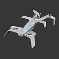 Advanced Modern White Drone With Multiple Propellers And Transparent Components 3d model