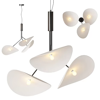 Modern chandelier 3d model