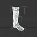 Stylish Black Knee High Leather Boots With Classic Design For Women