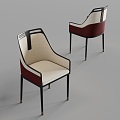 New Chinese style single chair 3d model