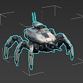 Robot Spider Drone Drone 3d model