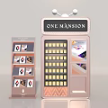 Books Magazines Display Stand With One Mansion Showcase And Shelves
