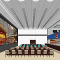 Police Monitoring Room With Large Display Wall Control Desks And Surveillance Equipment