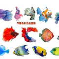 20 Colorful Fish Silhouette Hanging Decor with Vibrant Styles for Home