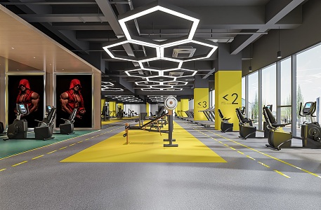 Modern Gym 3d model