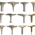 Modern special-shaped column decorative column modeling column 3d model