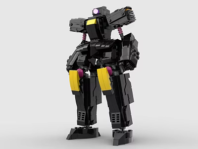 LEGO Toys Building Blocks Fighting Robot Gundam Mech Warrior Transformers Pacific Rim 3d model