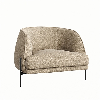 Modern Single Sofa 3d model