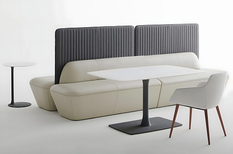 Office Leisure Sofa Combination Restaurant Sofa Card Combination 3d model