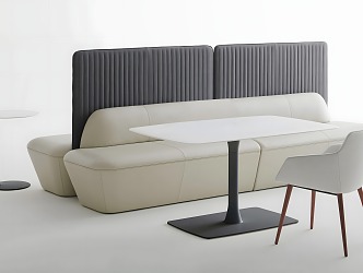 Office Leisure Sofa Combination Restaurant Sofa Card Combination 3d model