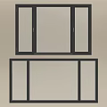 Sleek Casement Windows With Metal Frames And Clear Glass Panes Design