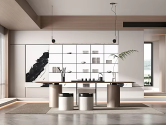 Modern Tea Room 3d model