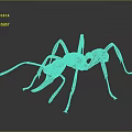 Detailed Metal Ant Sculpture with Intricate Carving and Realistic Design Features