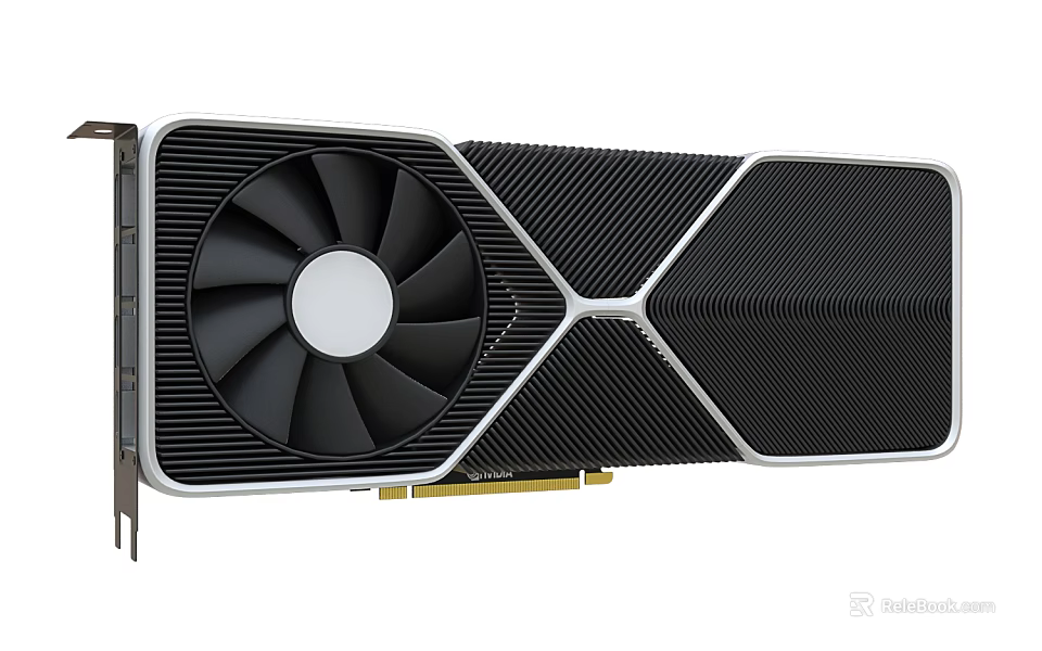 High Performance Graphics Card With Single Cooling Fan And Textured Heatsink Design 3d model 