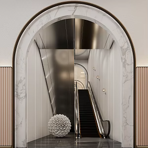 modern elevator 3d model