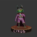 Cyrus Cat Eared Game Character with Cape and Boots from CATN2 Series