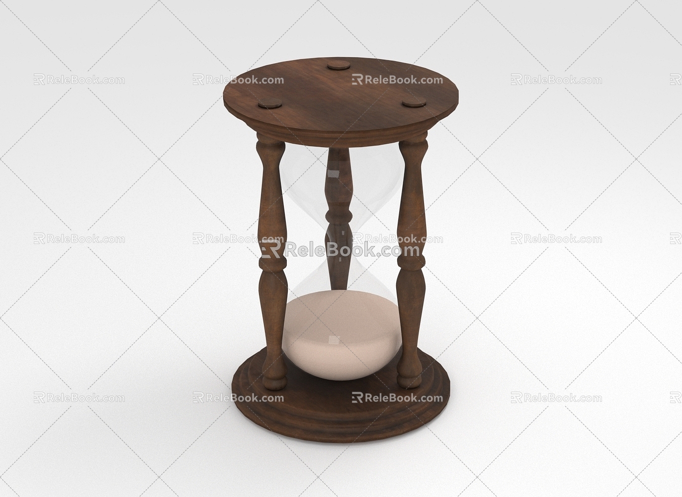 Retro Hourglass 3d model