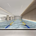 modern swimming pool 3d model