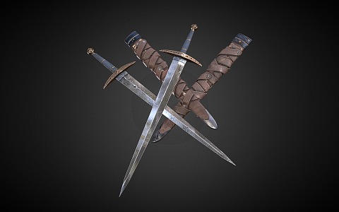 Retro Long Sword 3d model