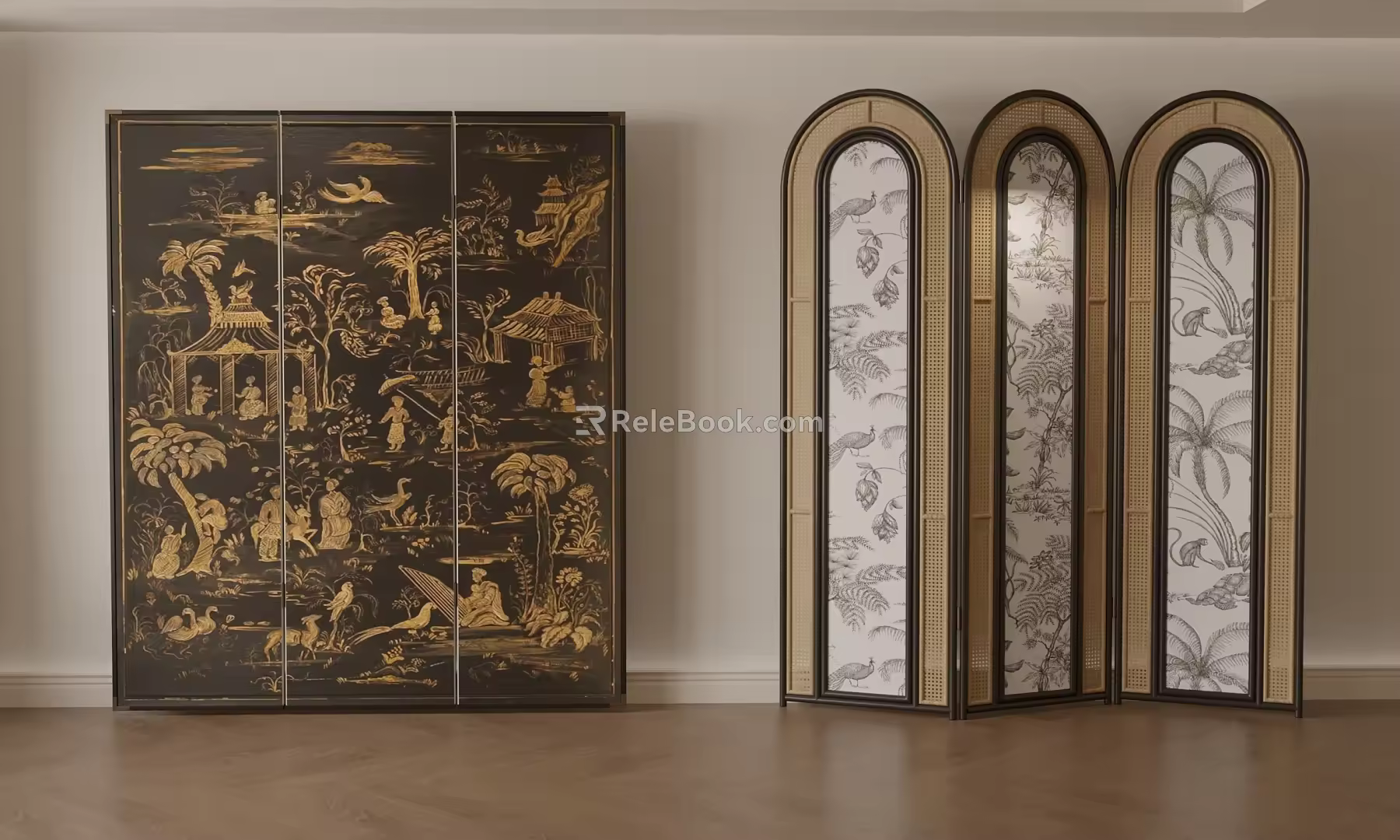 Wind screen partition 3d model
