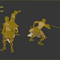 Man In Traditional Outfit With Sword Performing Dynamic Martial Arts Poses