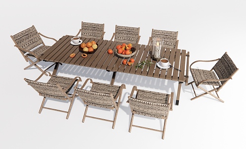 Modern Outdoor Table and Chair Camping Table and Chair Outdoor Chair Casual Table and Chair Outdoor Dining Table and Chair 3d model