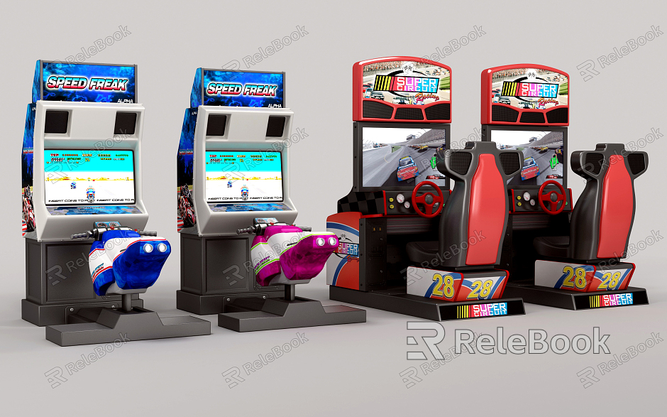 Modern game machine driving game machine model