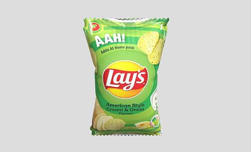 lay potato chips 3d model