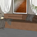 Modern chaise sofa 3d model