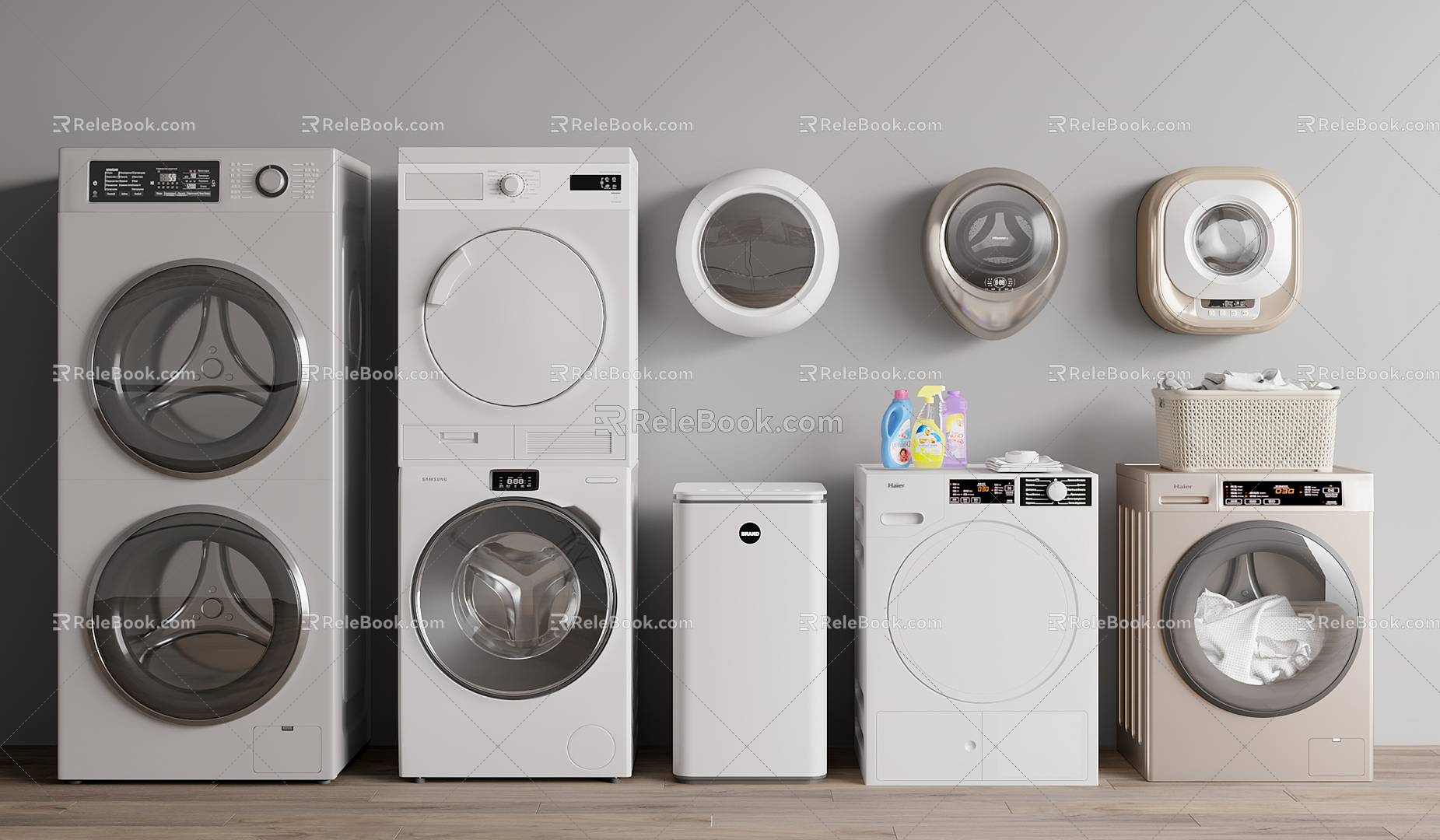 Modern washing machine model