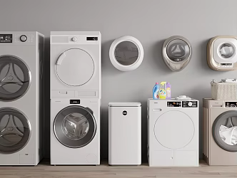 Modern washing machine 3d model