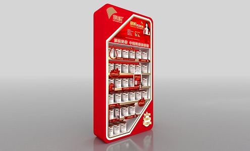 Flag milk powder cabinet 3d model