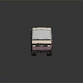 minibus minivan driverless bus school bus van box car 3d model